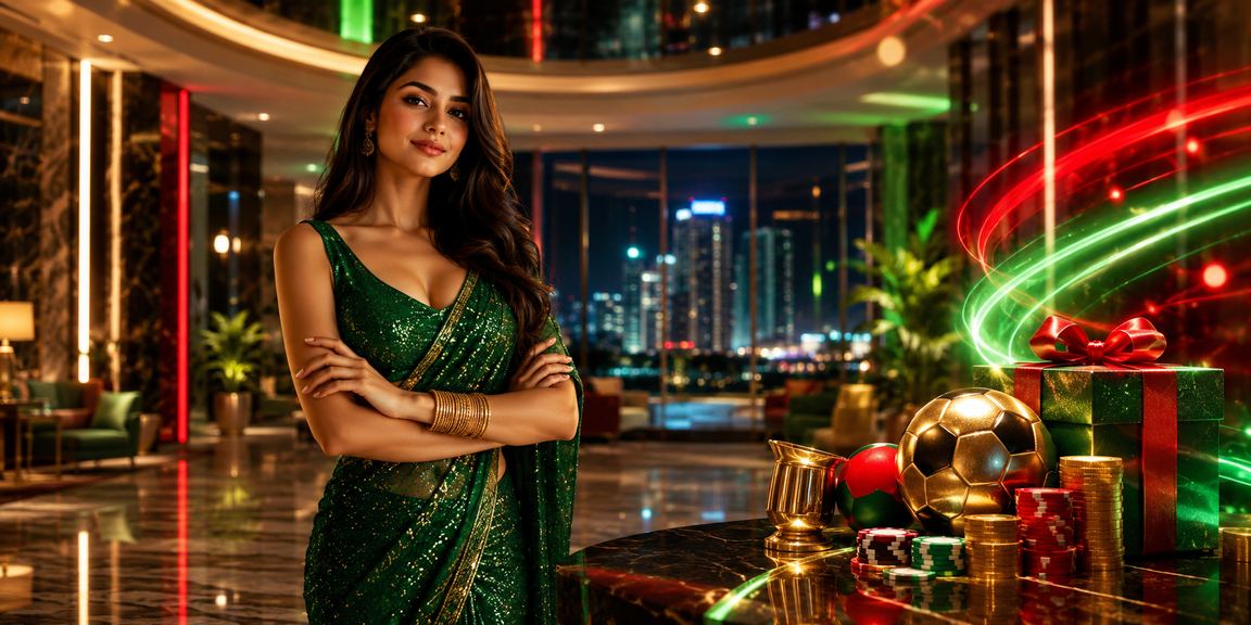 ঢাকায় লাল-সবুজ থিমে বিনোদন ক্যাসিনো পরিবেশে গেমিং অভিজ্ঞতা